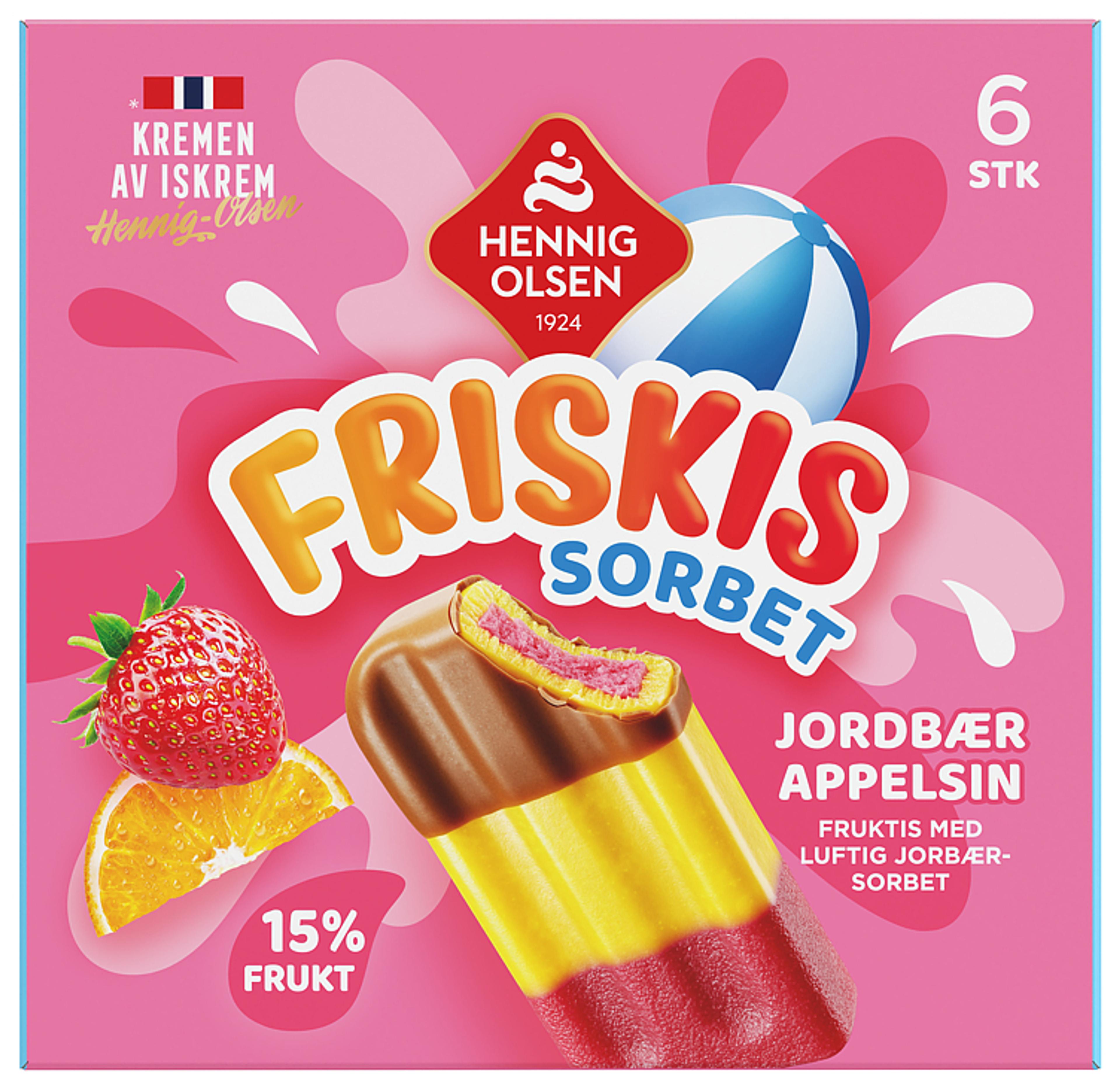 Friskis Sorbet 6stk Fruktis og Sorbet - 1N