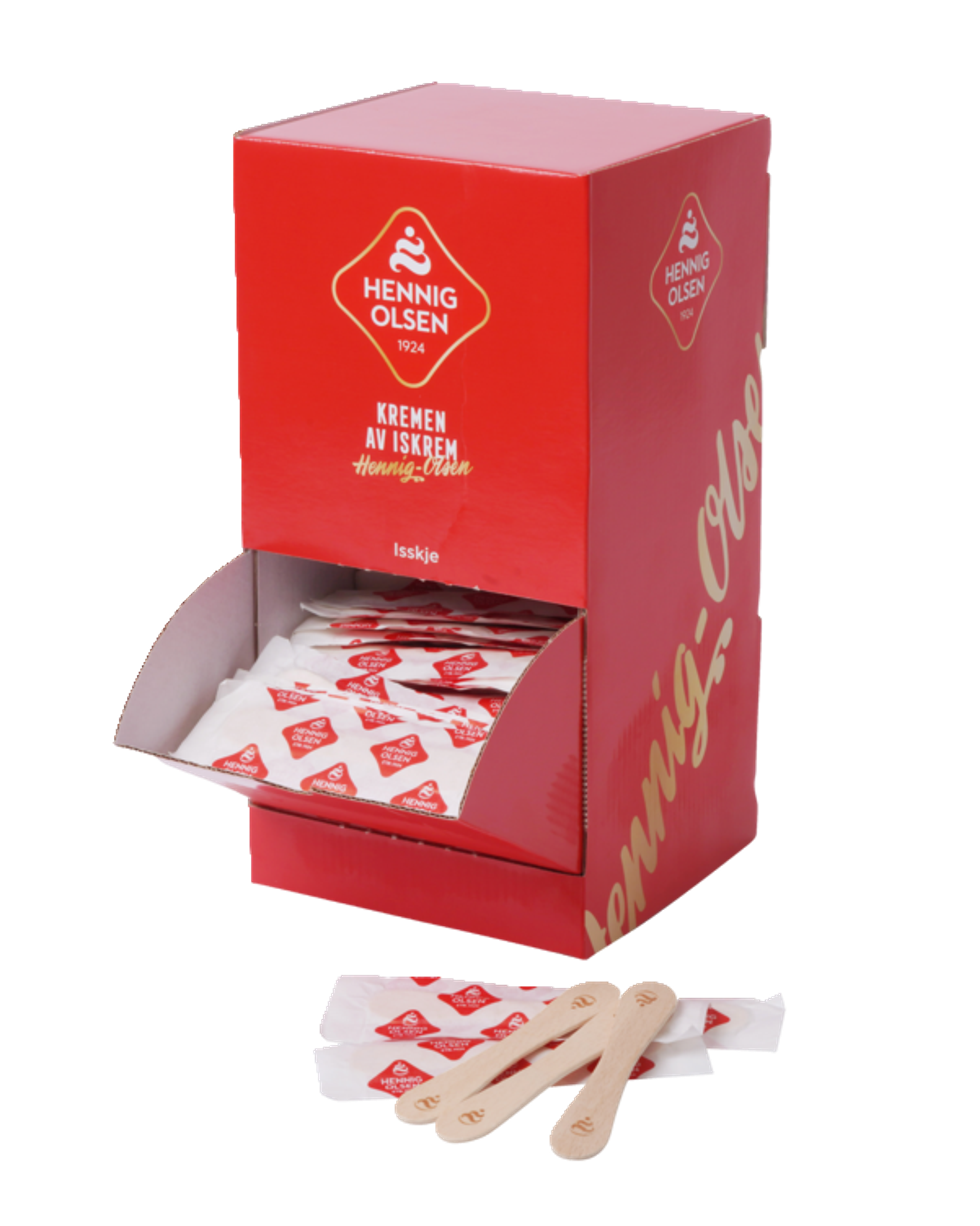 Skjedispenser i Papp 6x300stk Treskjeer