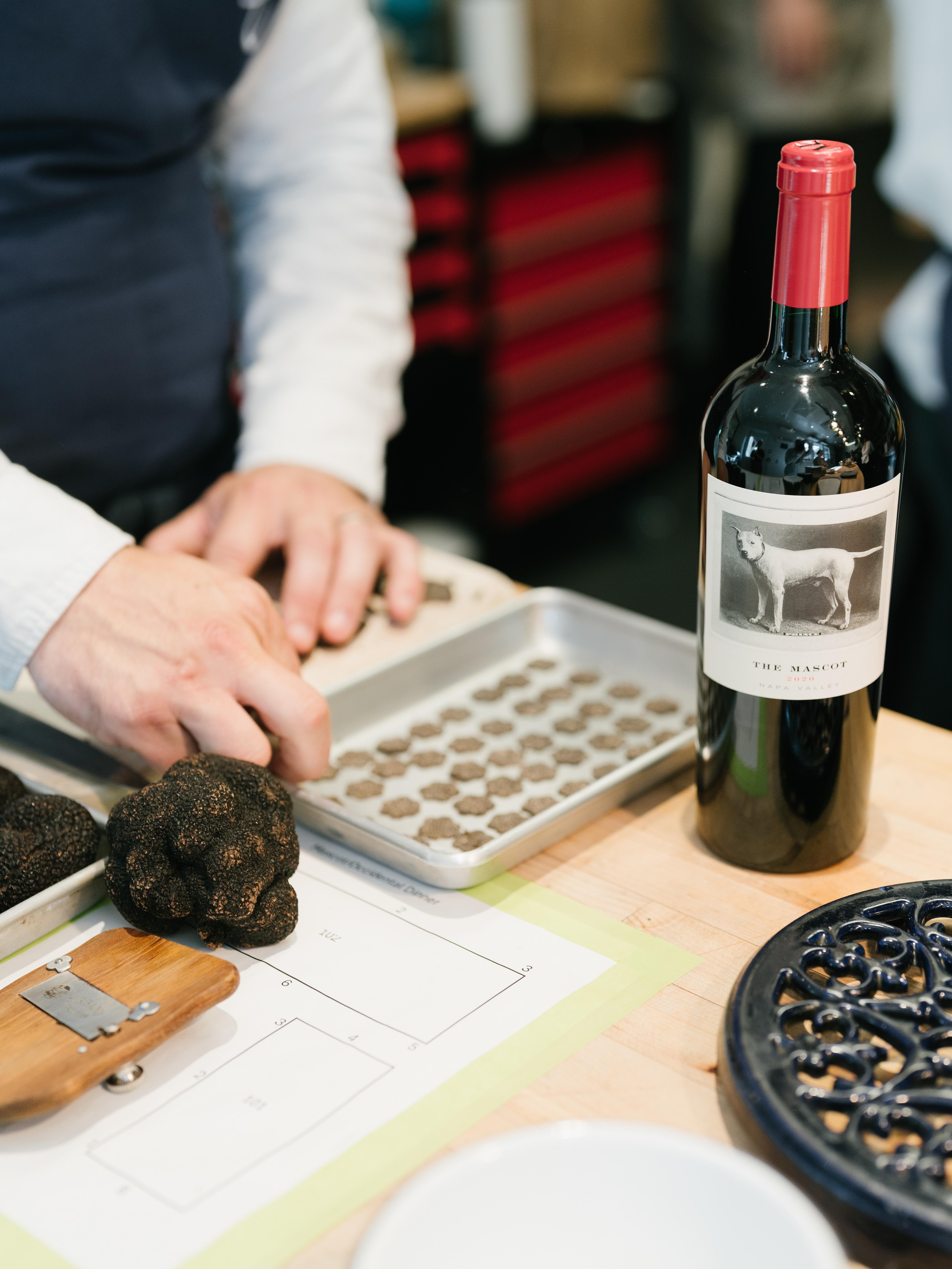 Plated truffles with the Mascot.
