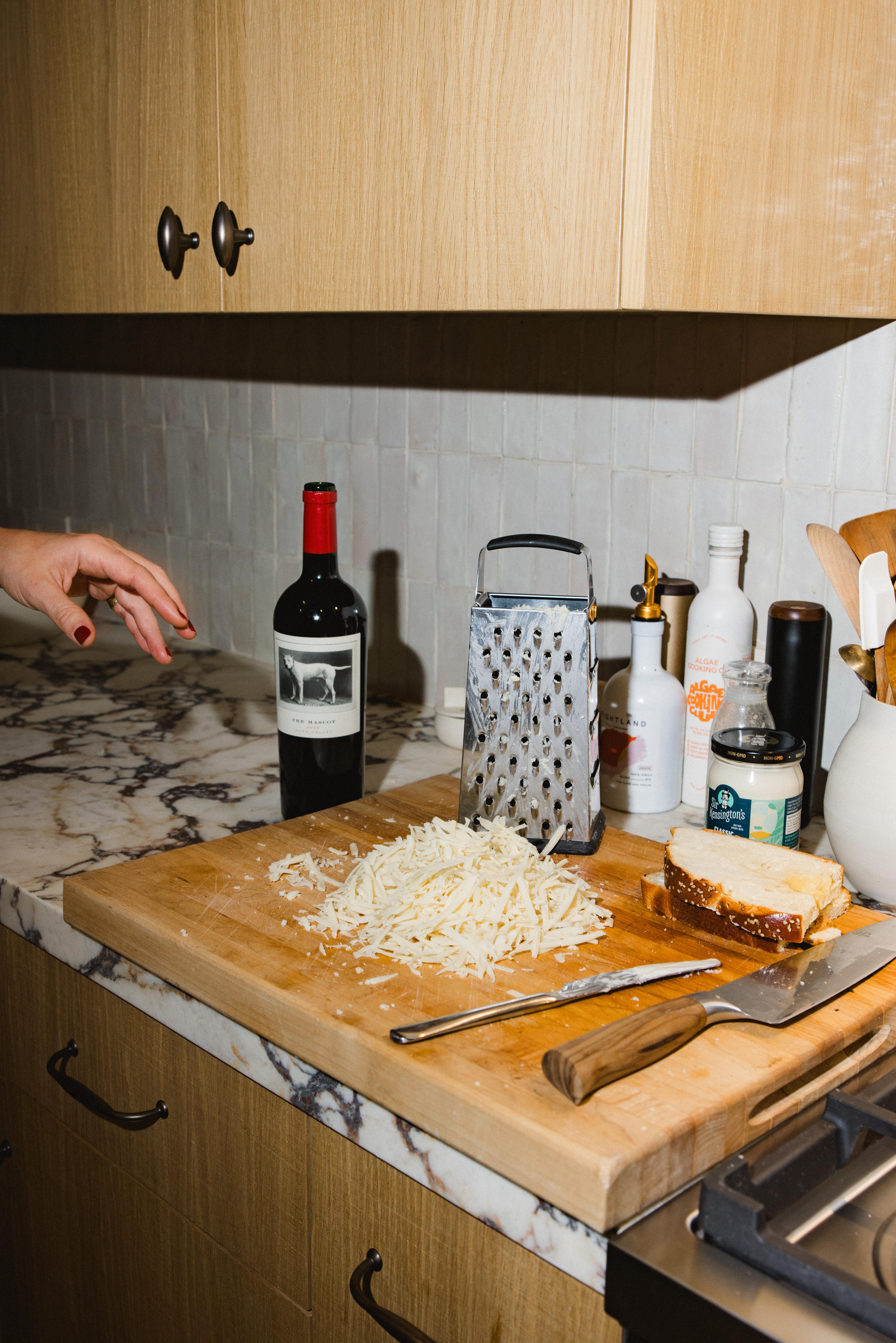 Decadent winter gourmet grilled cheese