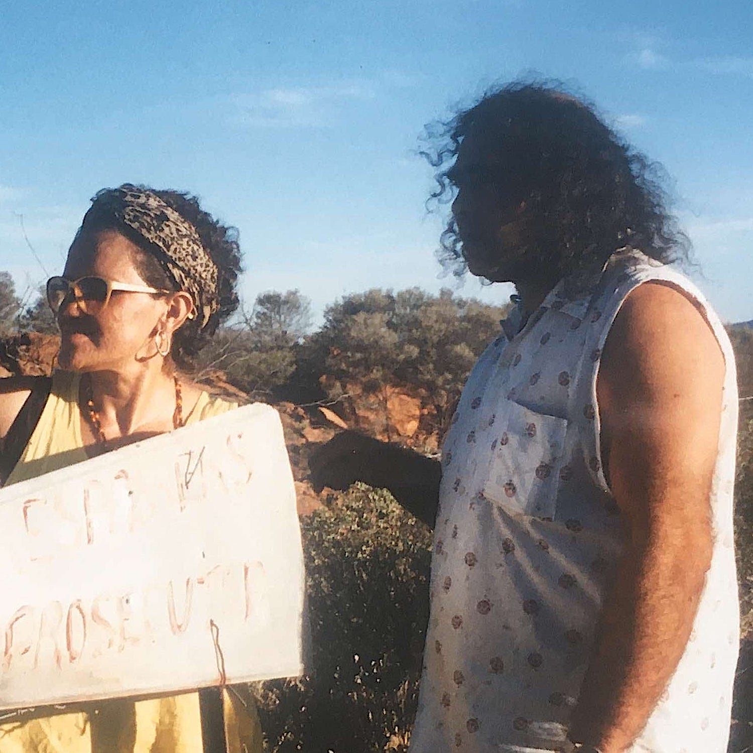 Kev Carmody and Ruby Near Alice Springs