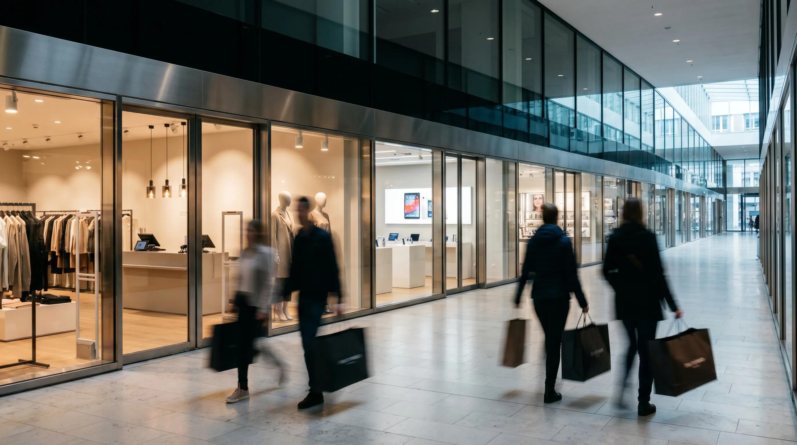 Apple-Geräte im Einsatz an einer Schweizer Retail-Filiale — POS-Tablet, Manager-iPad und Beratungsgerät auf der Verkaufsfläche