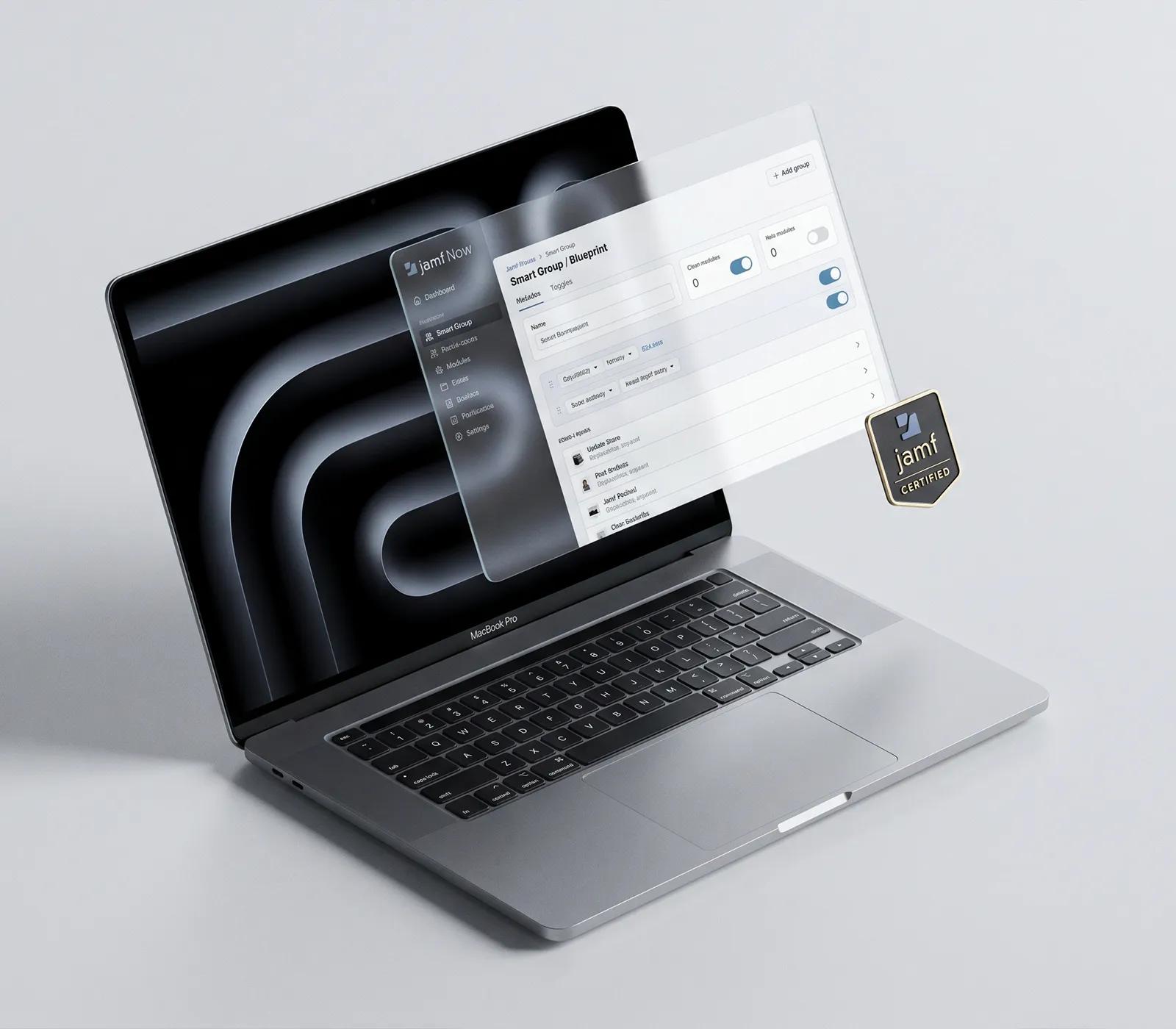 Apple-Geräte in einer KMU-Arbeitsumgebung — zentral über Jamf Now verwaltet