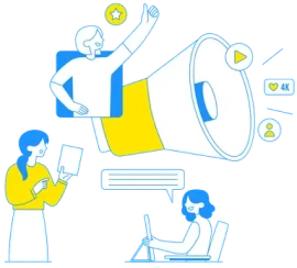  Illustration showing people engaging with AI-powered solutions—representing CodeAutomation.ai’s custom AI software development services to elevate business operations, drive growth, and optimize decision-making. Learn more at CodeAutomation.ai