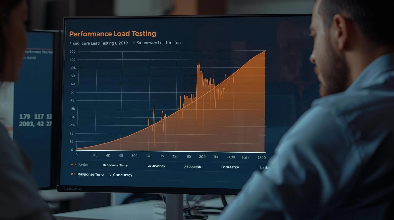 Performance testing services for high traffic SaaS websites showing response time analysis for better user experience https://codeautomation.ai/