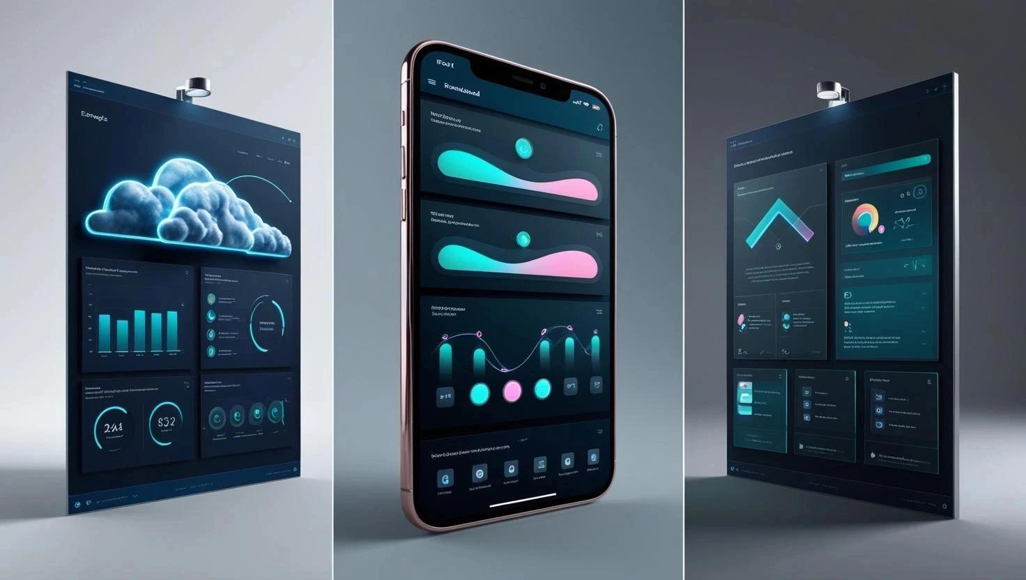 Comparison of MAUI vs Flutter vs Avalonia in 2025 – A professional enterprise dashboard UI showcasing cross-platform performance benchmarks, cloud computing integration, and modern app development trends. Designed for developers evaluating the best framework for mobile and desktop applications.