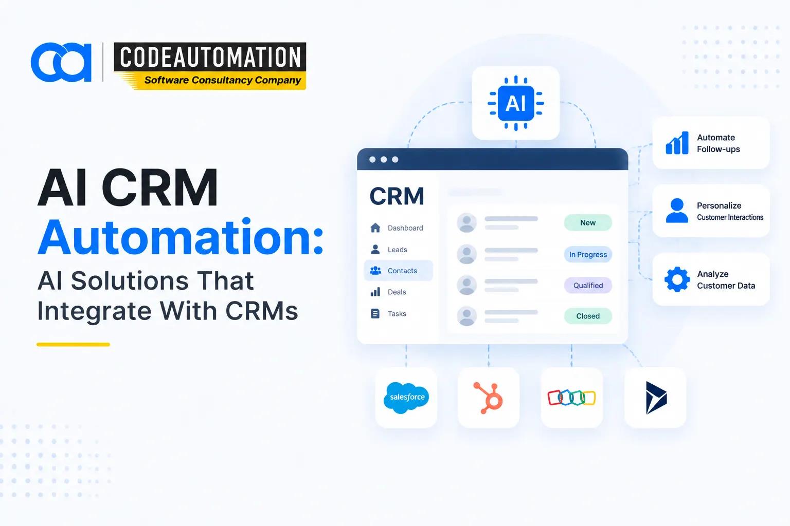 AI CRM Automation: AI Solutions That Integrate With Popular CRM Systems