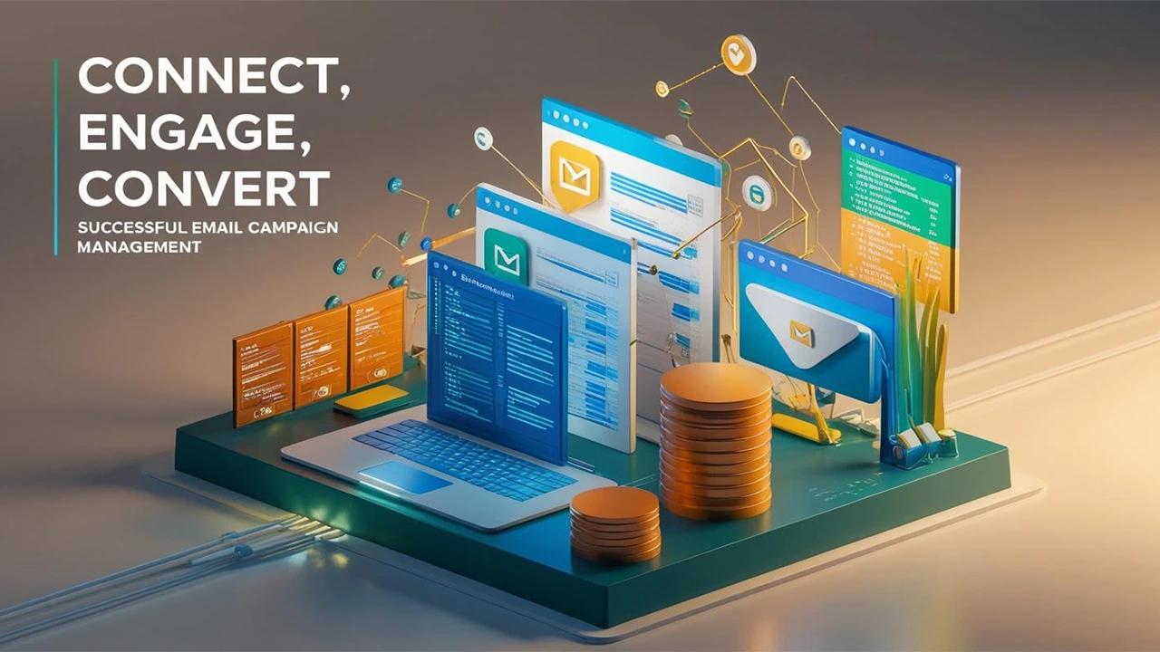 illustration of an advanced email marketing platform by CodeAutomation.ai, enabling businesses to connect, engage, and convert through cutting-edge campaign tools.