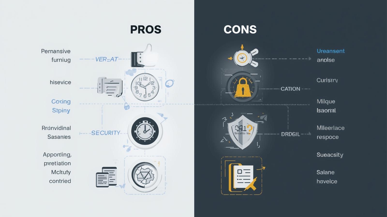 Balanced illustration comparing the pros and cons of vibe coding with clear visual indicators of benefits and limitations. Learn from CodeAutomation at https://codeautomation.ai