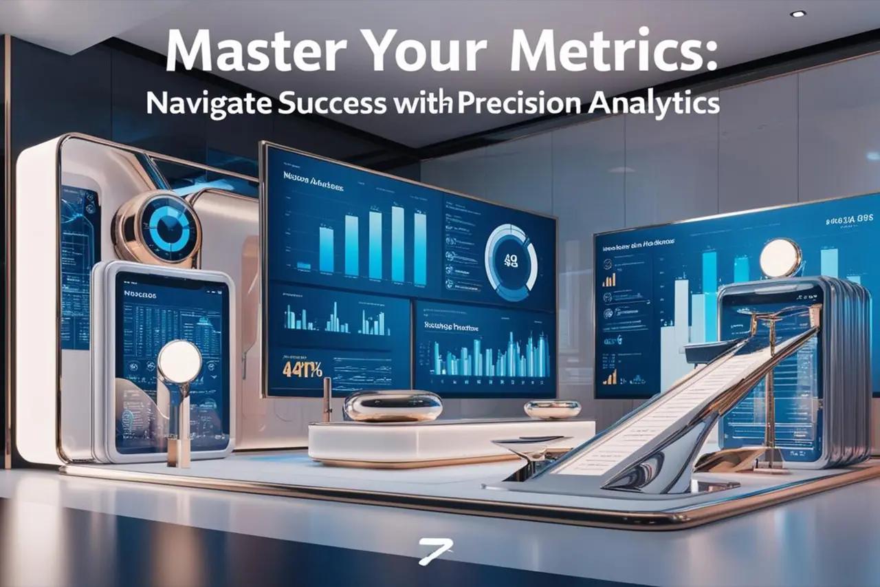 Futuristic data analytics interface from CodeAutomation.ai demonstrating how businesses can master metrics, navigate success, and unlock the full potential of their data with expert analytics solutions.