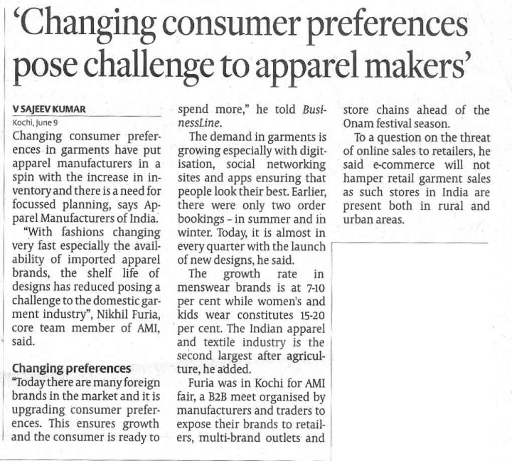 Hindu Business Line (post-event) press clipping