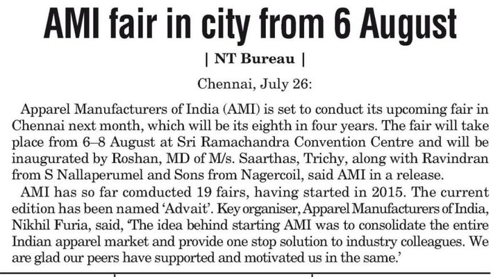 News Today press clipping