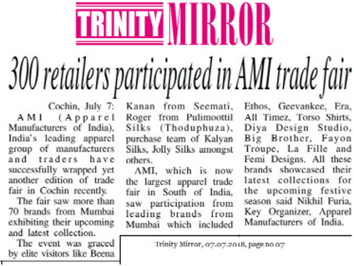Trinity Mirror press clipping