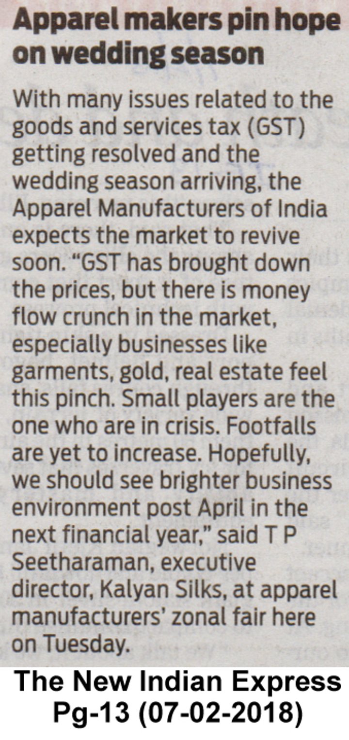 The New Indian Express press clipping