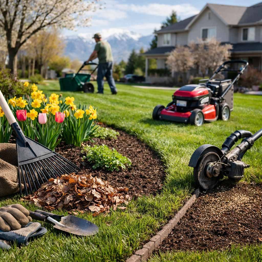 Spring Lawn Cleanup Checklist for South Jordan & Bluffdale Homeowners
