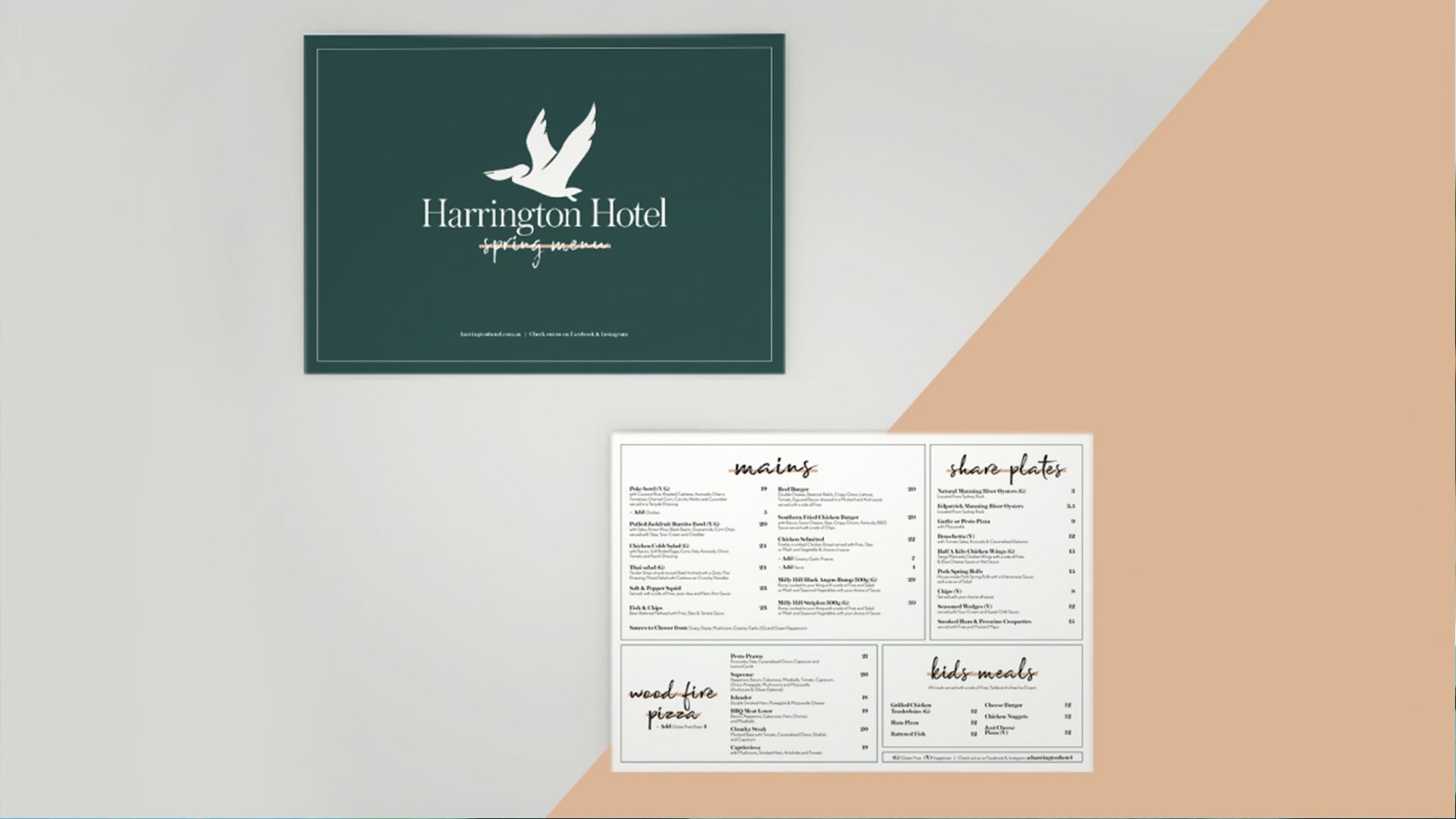 Graphic Design services for  Harrington Hotel