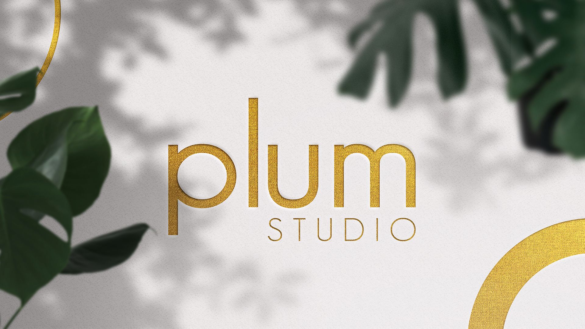 Graphic Design services for Plum Studio