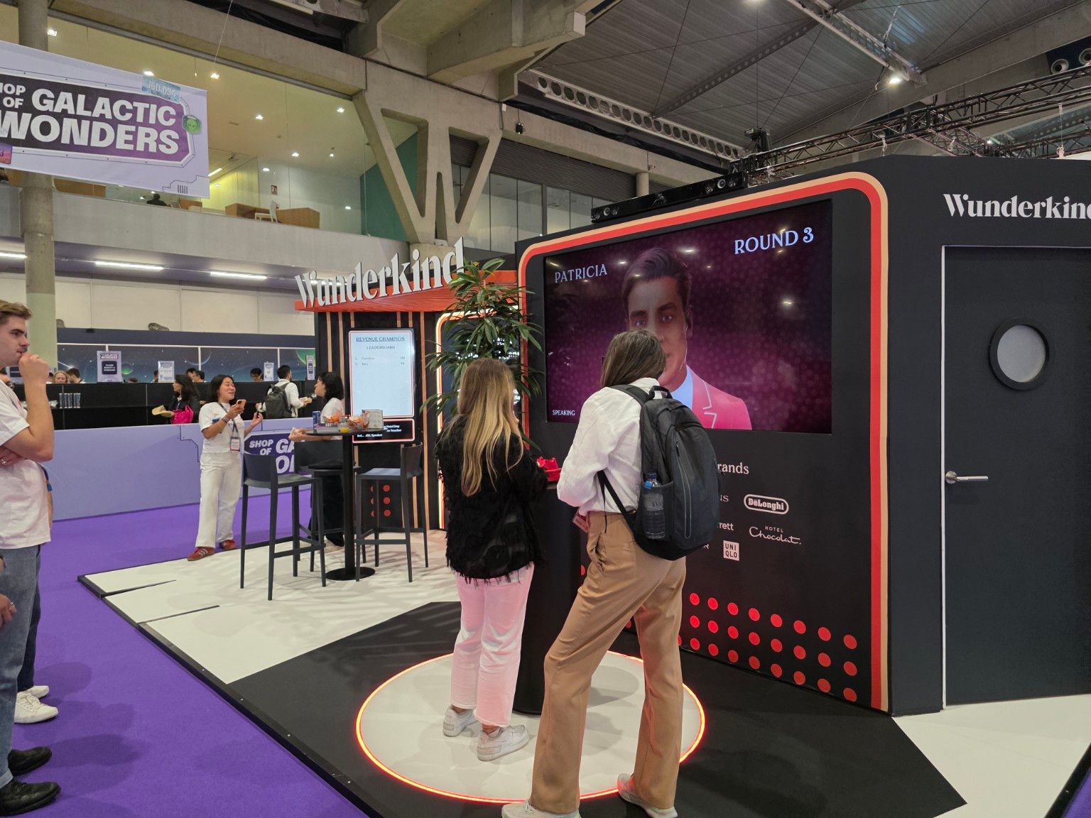 Wunderkind exhibition stand at Shoptalk Europe 2025, Barcelona, in collaboration with Spiro. View 5.