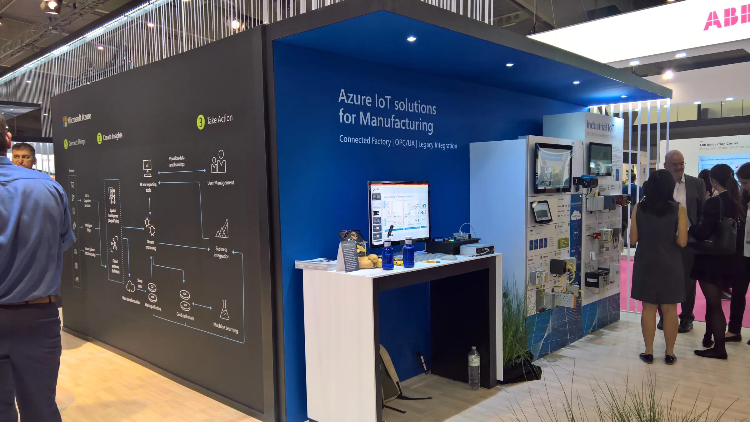 Área de demostración de soluciones Azure IoT para fabricación · IoT 2018