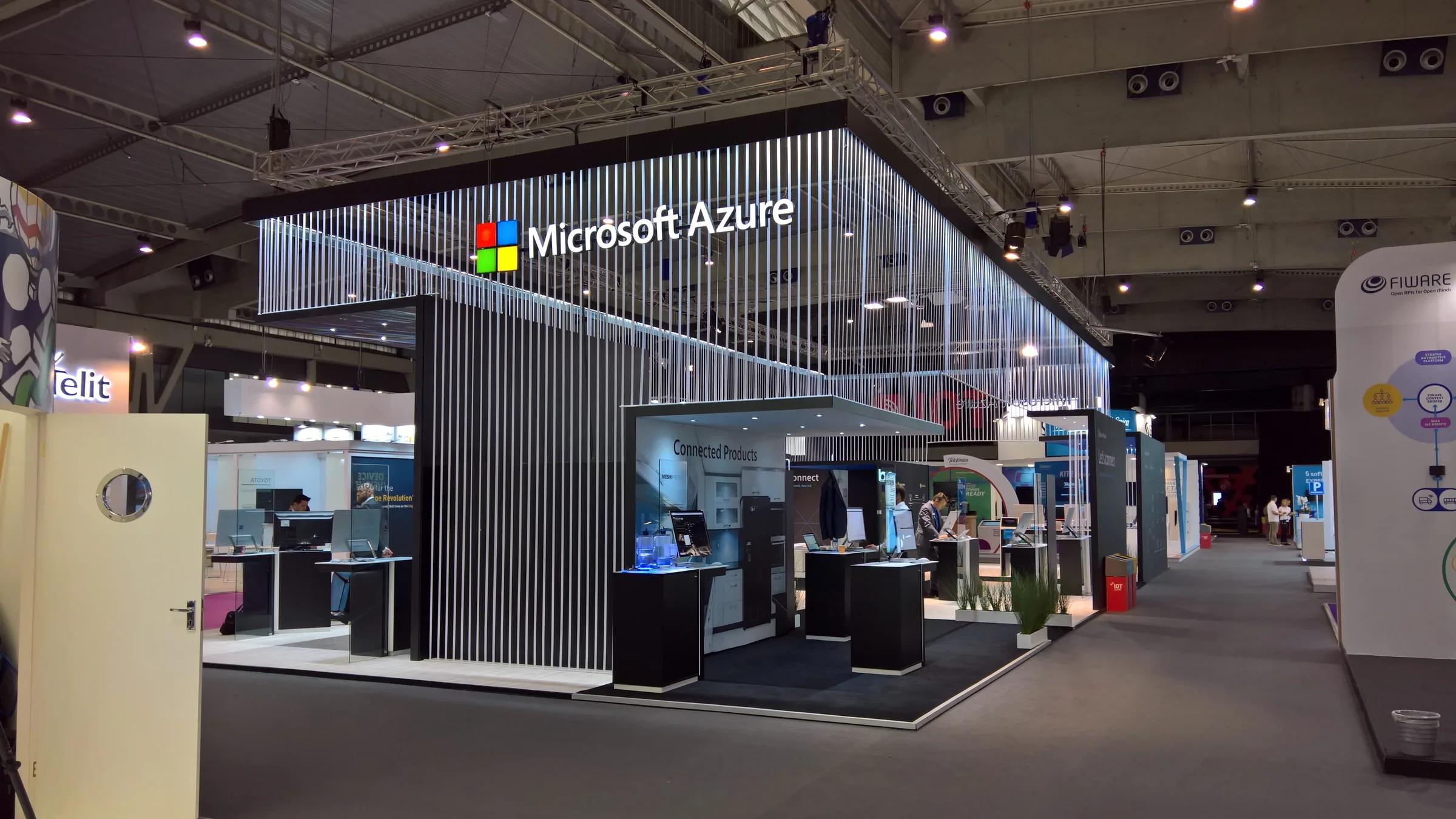 Microsoft — IoT 2018 exhibition stand