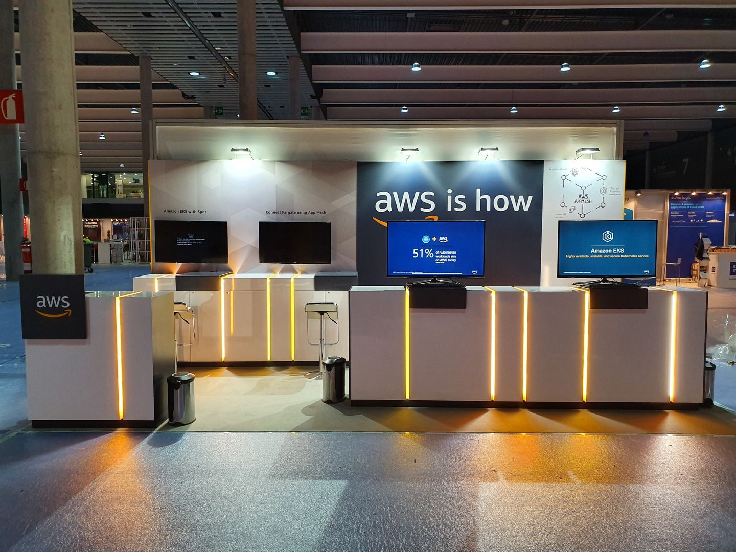 Amazon Web Services exhibition stand