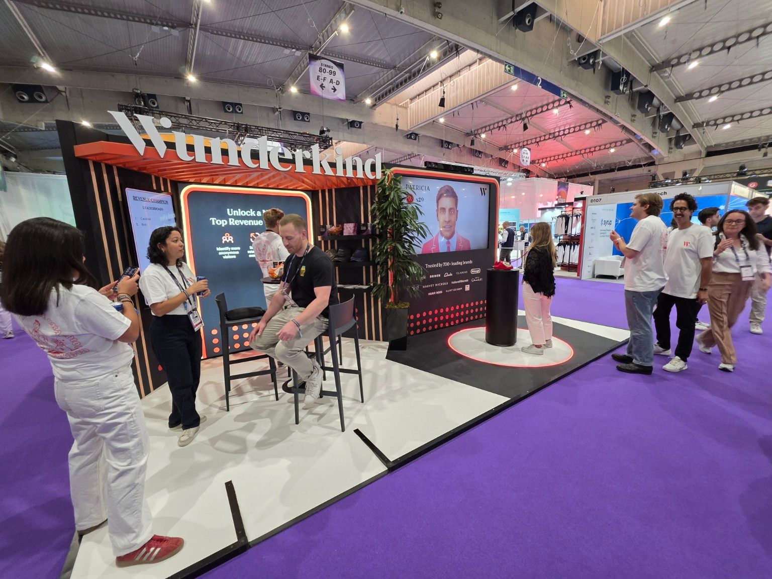 Wunderkind exhibition stand at Shoptalk Europe 2025, Barcelona, in collaboration with Spiro. View 2.