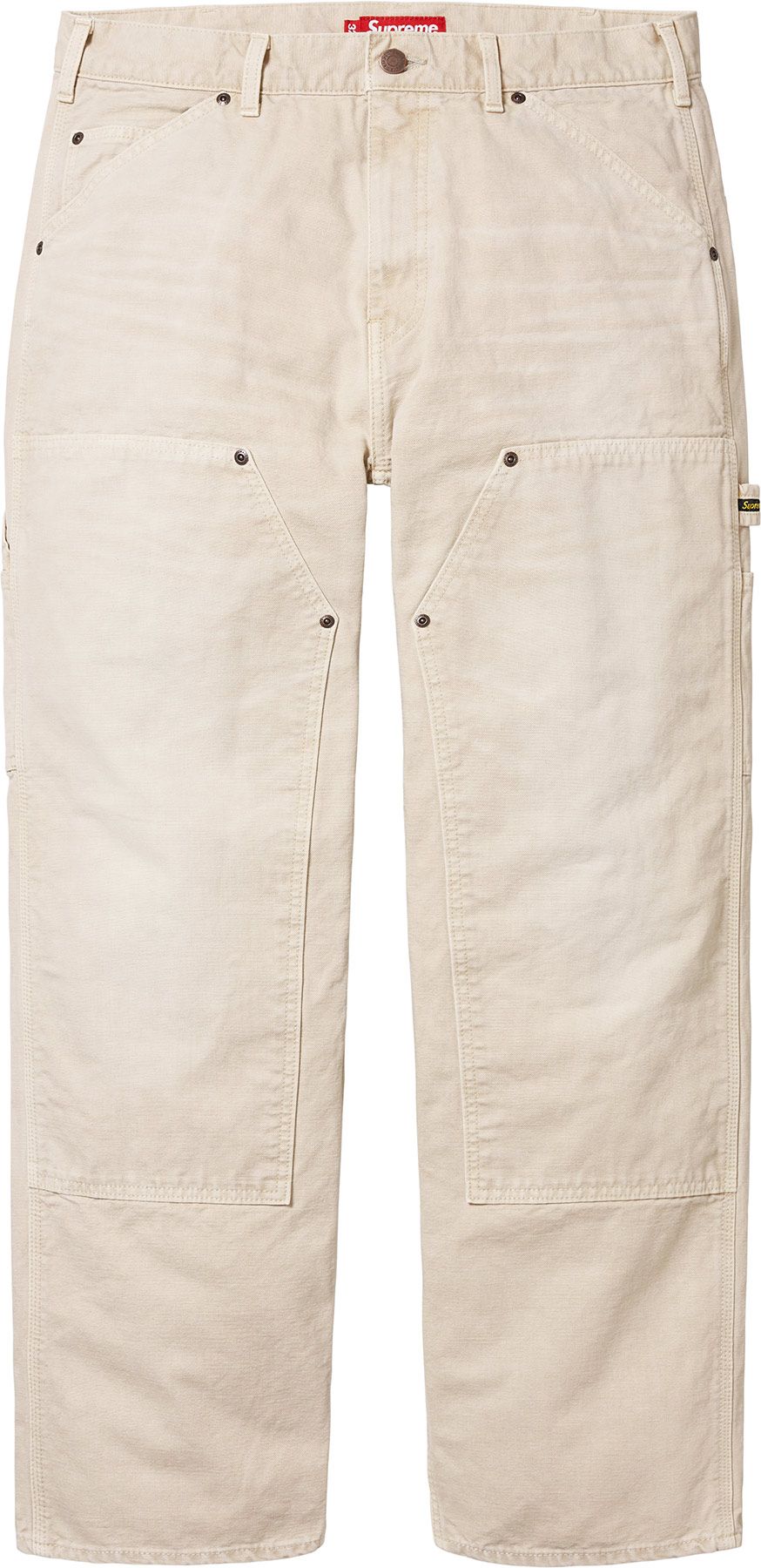 パンツ Supreme Double Knee Painter Pant natural Buy Supreme Worn Double Knee Painter Pant 'Natural