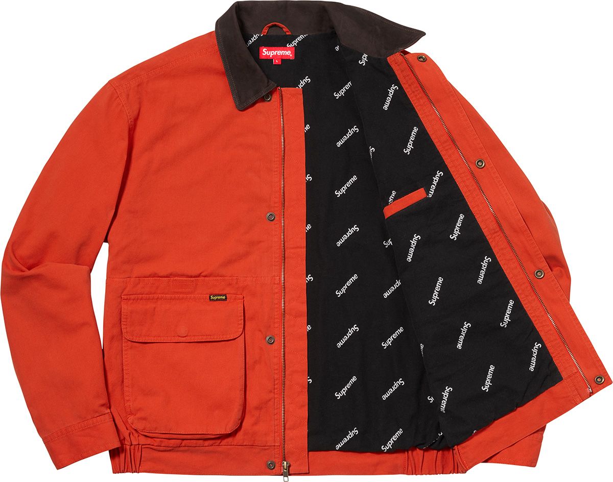 supreme レッド ジャケット Supreme Canvas Clip Jacket (SS23) - $248