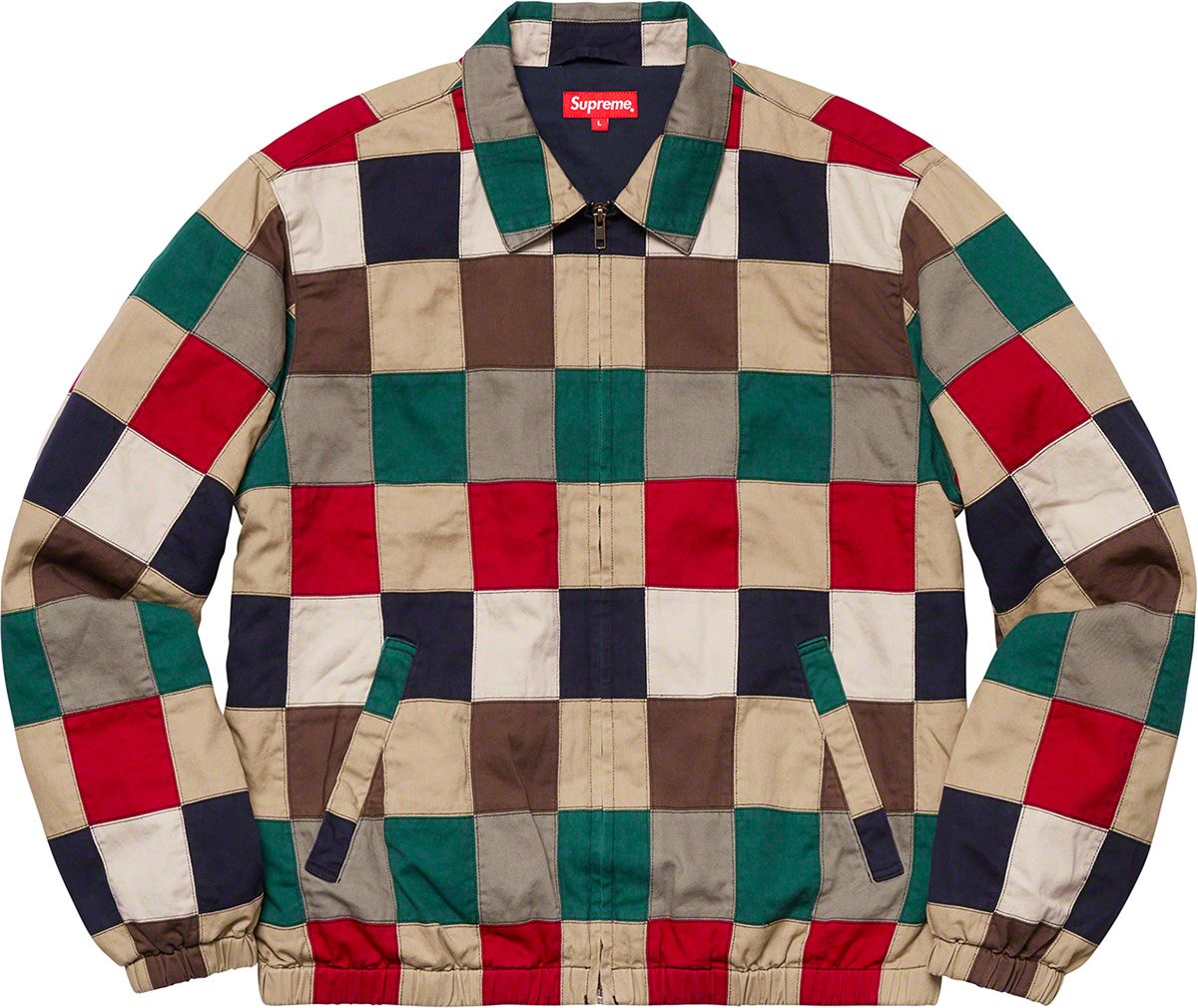 新品 supreme Harrington Jacket パッチワークアーチロゴ SUPREME シュプリーム 19SS Patchwork Harrington Jacket パッチ