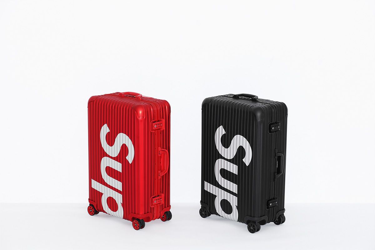 Rimowa×Supreme リモワ×シュプリーム Topas 82L Supreme x RIMOWA Topas Multiwheel 82L Black/Red SS18