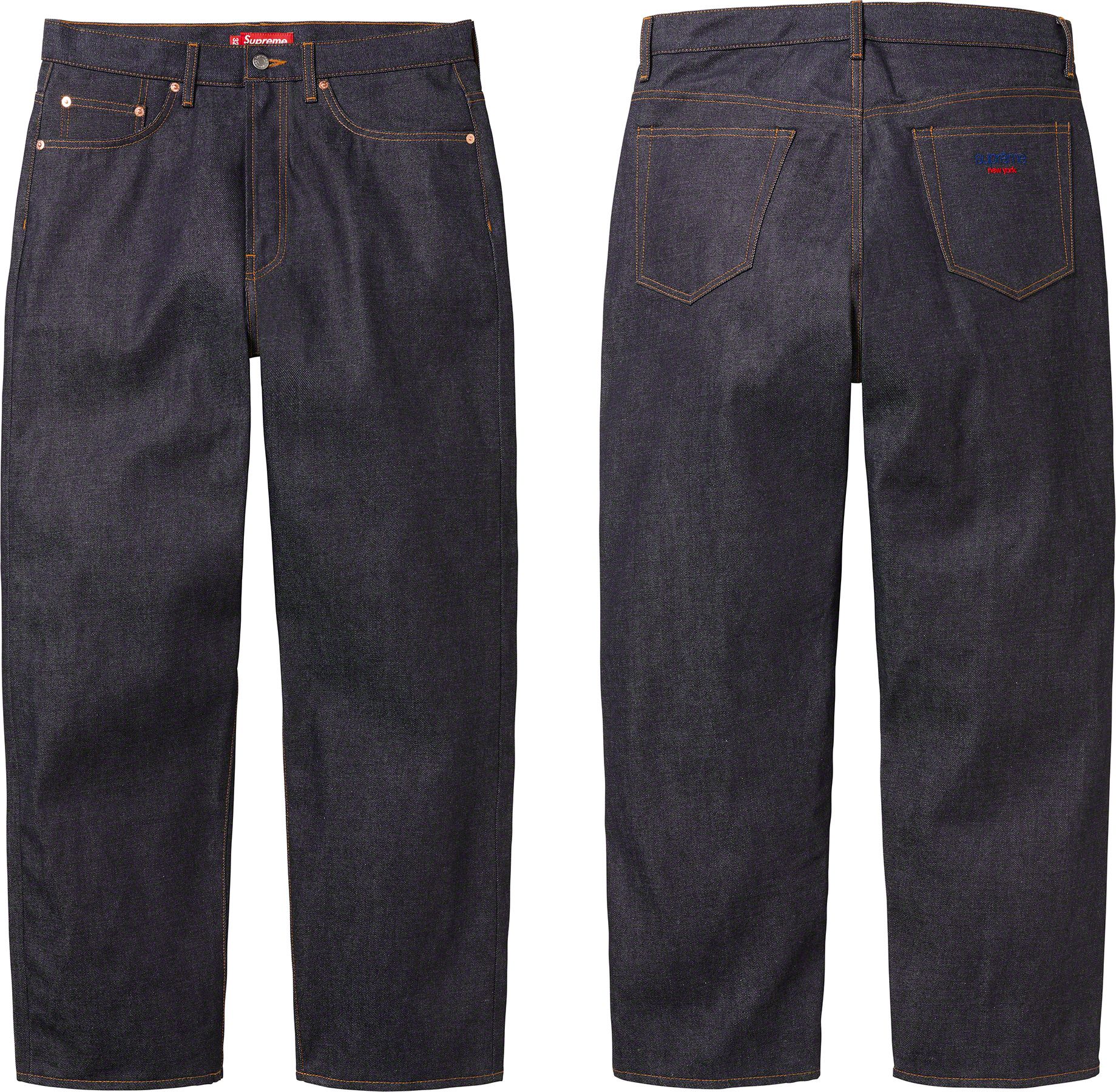 Supreme S Logo Rigid Baggy Jean ブラック 30 Supreme | S Logo Rigid Baggy Jean - UG.SHAFT