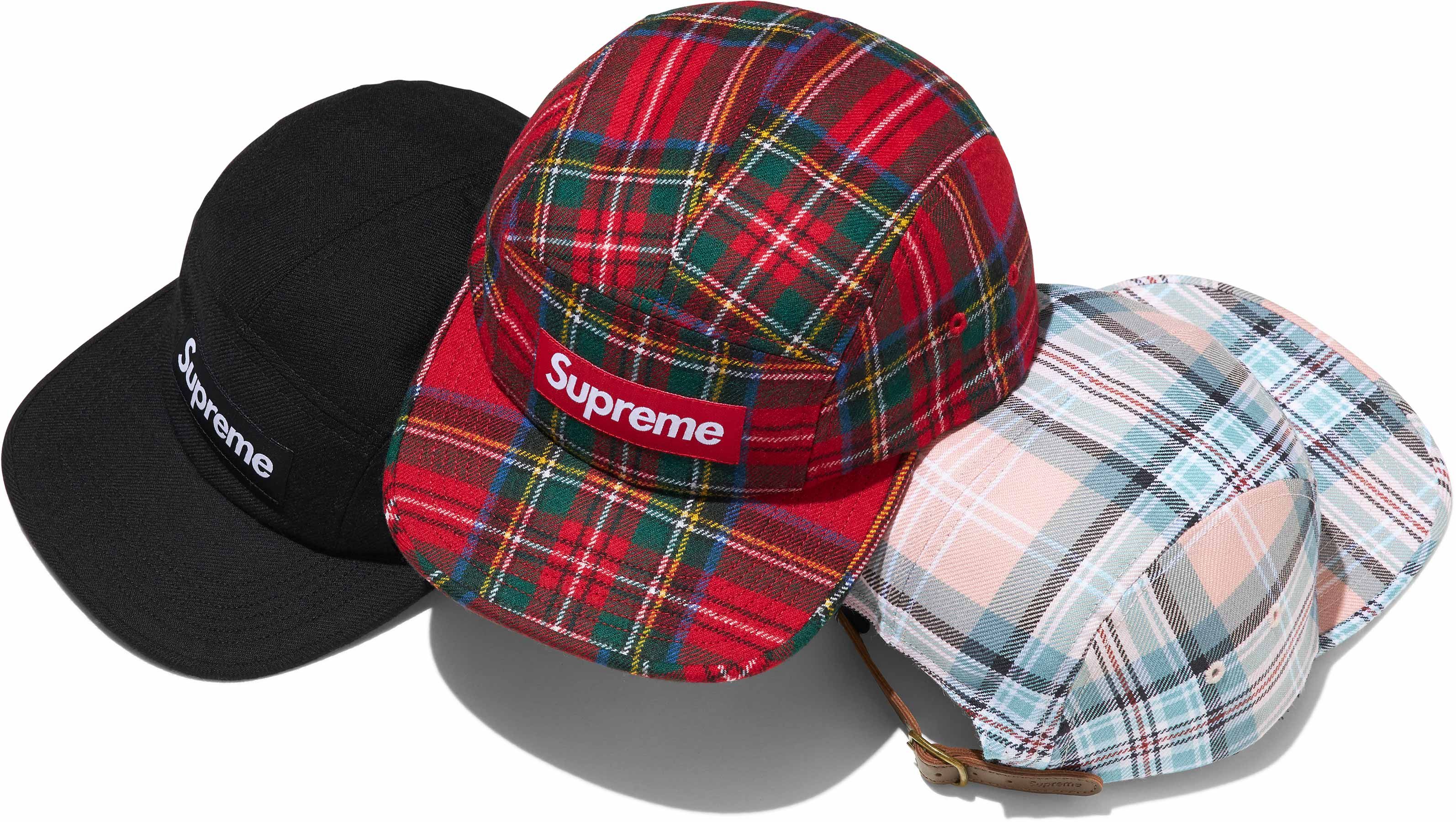 帽子 Supreme Lochcarron Camp Cap \"Rose Plaid\" Buy Supreme Lochcarron Camp Cap 'Rose Plaid' - FW24H108 ROSE