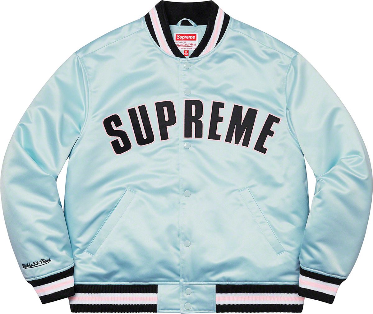 ジャケット・アウター Supreme mitchell&ness varsity jacket Supreme Mitchell & Ness Stadium Satin Varsity Jacket (SS22