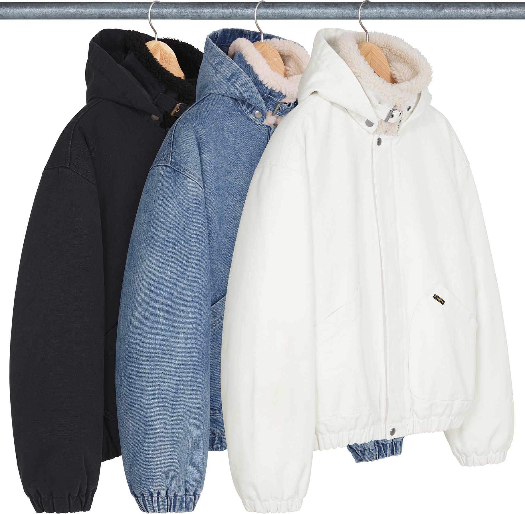 ジャケット・アウター supreme Faux Shearling Lined Bomber XL Supreme Faux Shearling Lined Bomber Jacket Black Men's