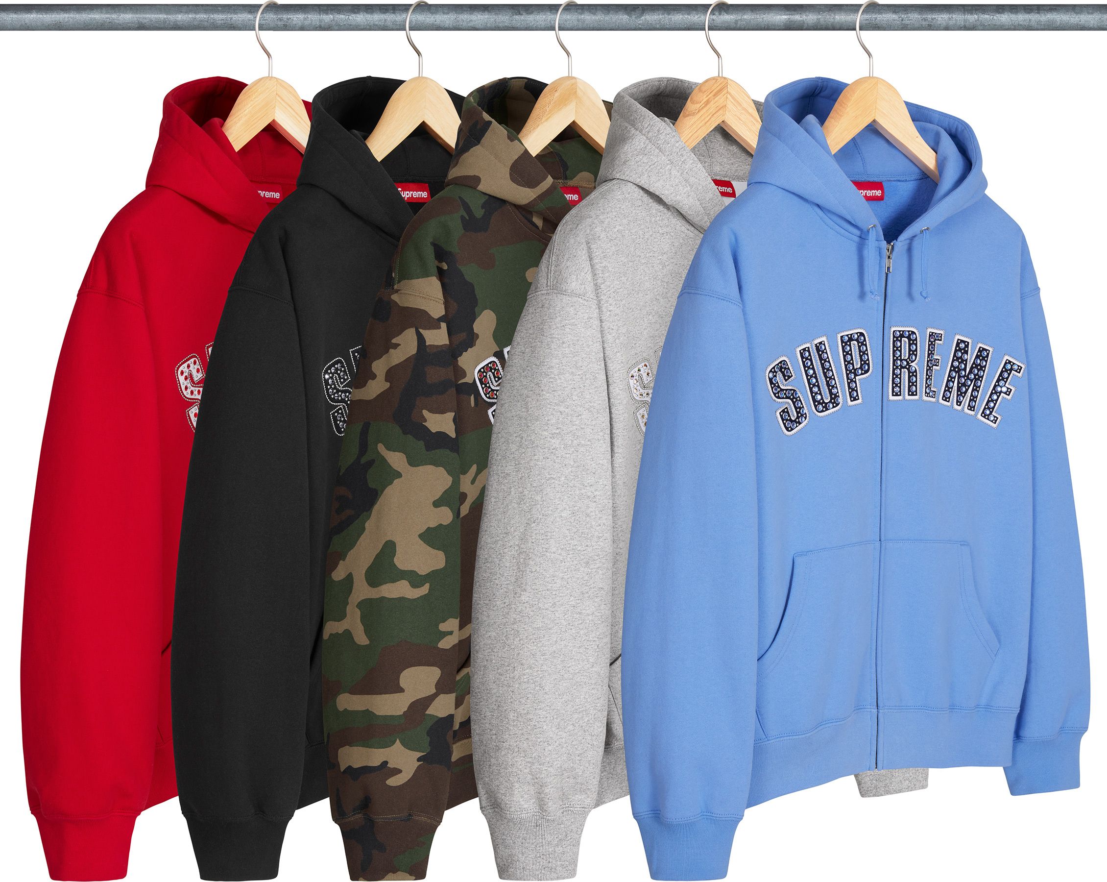特価Supreme/b.b. Simon Zip Up Hooded Sweat Supreme b.b. Simon Zip Up Hooded Sweatshirt Red Men's - SS25