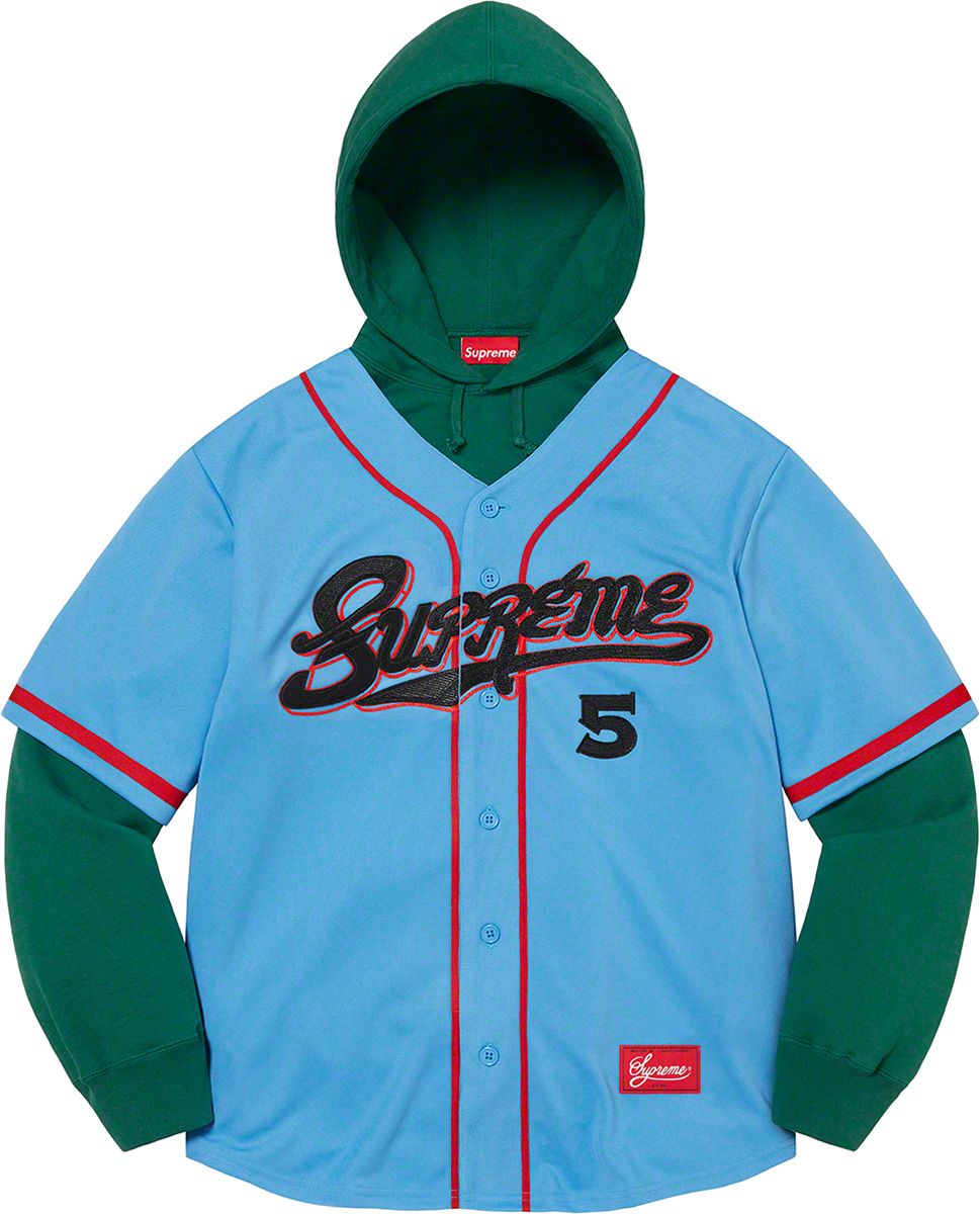 ウェア supreme baseball shirt Supreme Denim Baseball Jersey (FW22) - $148