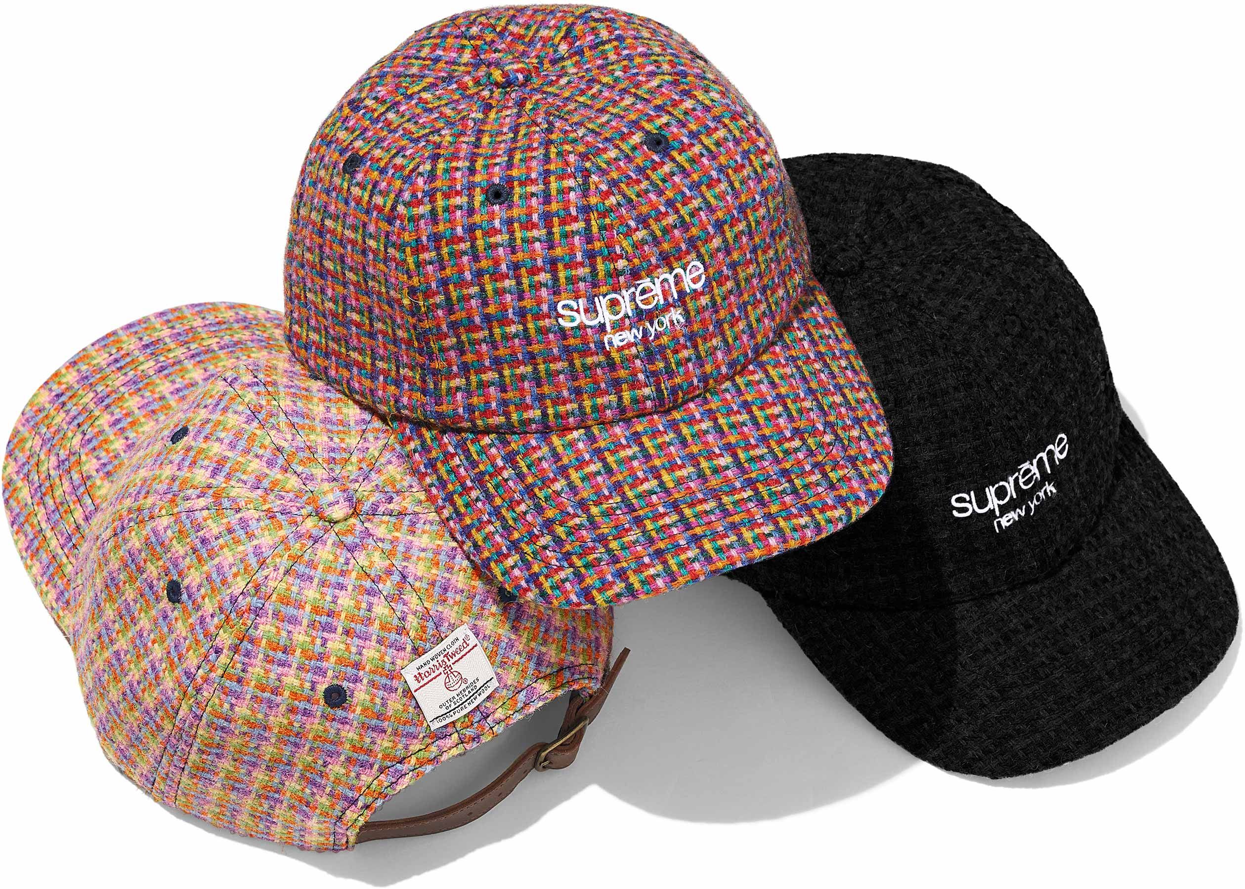 帽子 Supreme Harris Tweed 6-Panel Navy Multi Supreme Harris Tweed 6-Panel (FW24) - $58