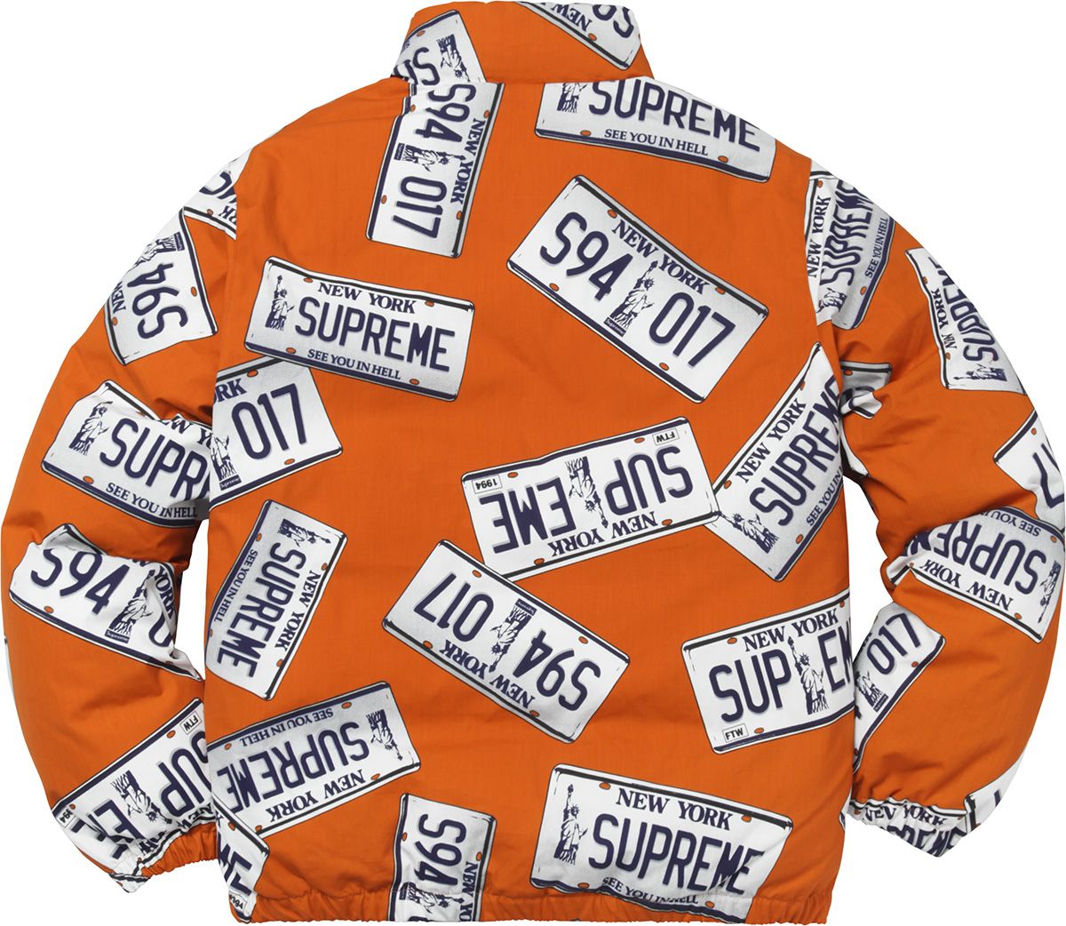 ジャケット・アウター Supreme License Plate Puffy Jacket Fall/Winter 2017 Preview – Supreme