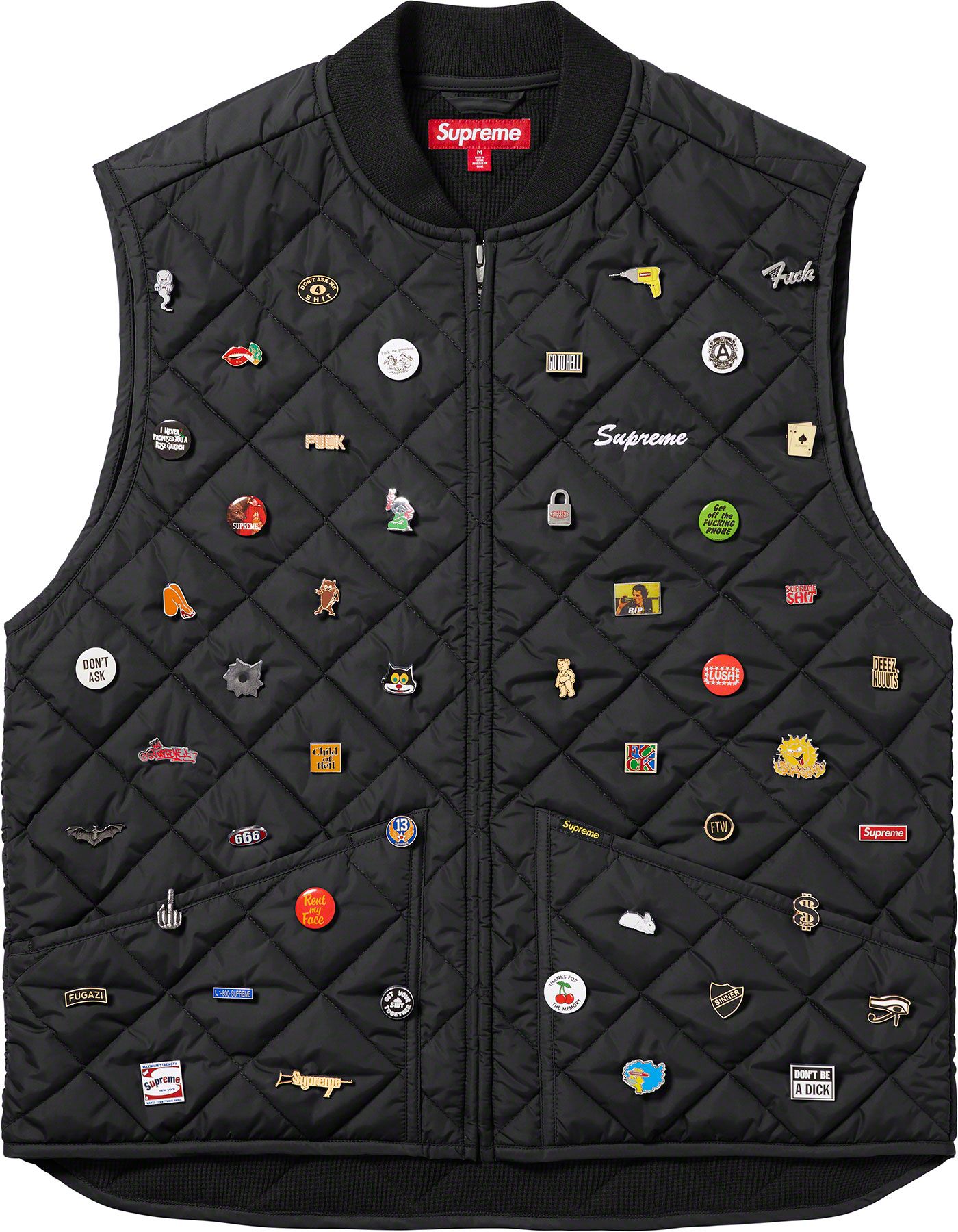ジャケット・アウター Supreme 23FW Pins Quilted Work Vest S Fall/Winter 2023 Preview – Supreme