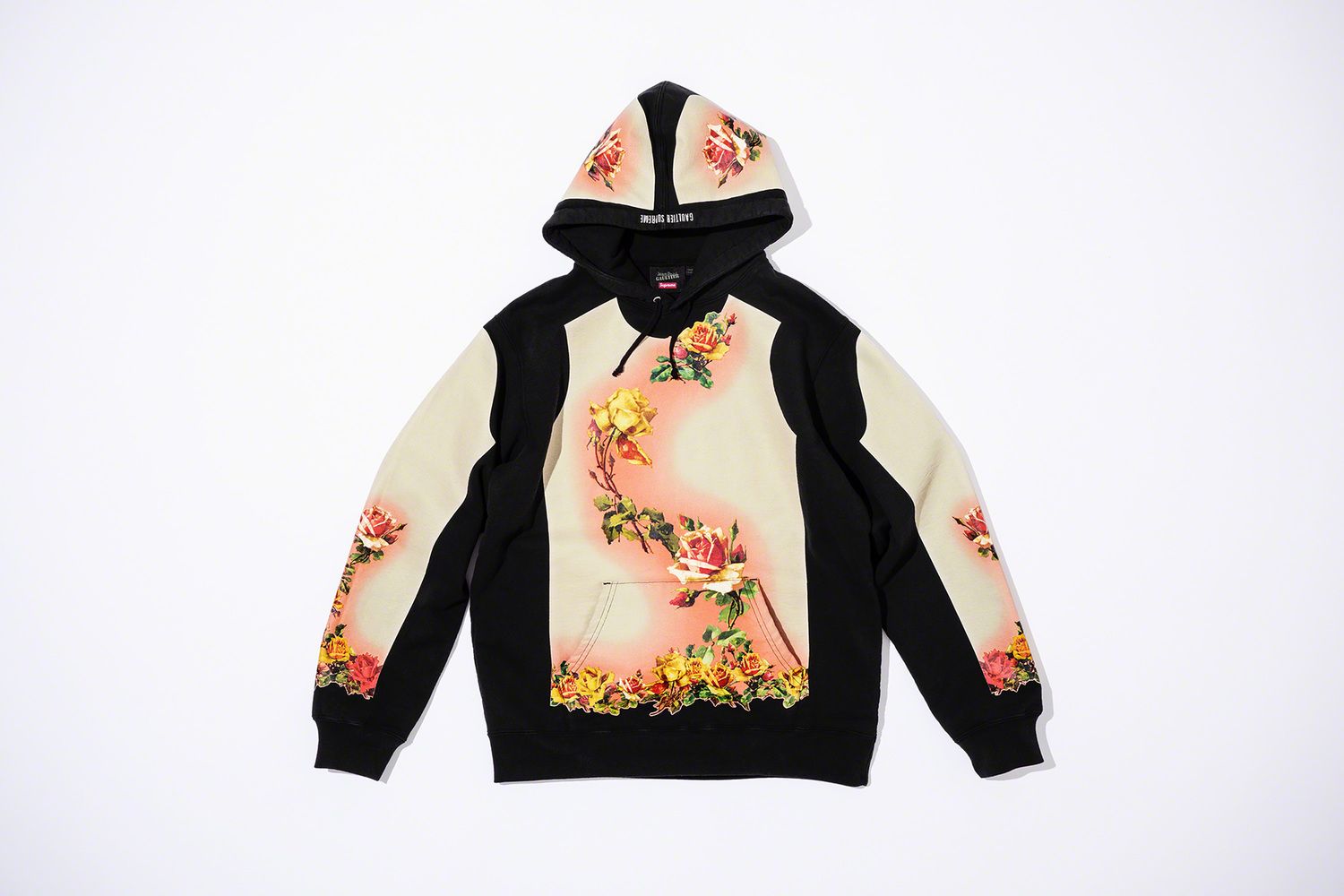 極美品19SS SUPREME x JPG Floral Print パーカー Supreme Jean Paul Gaultier Floral Print Hooded Sweatshirt (SS19