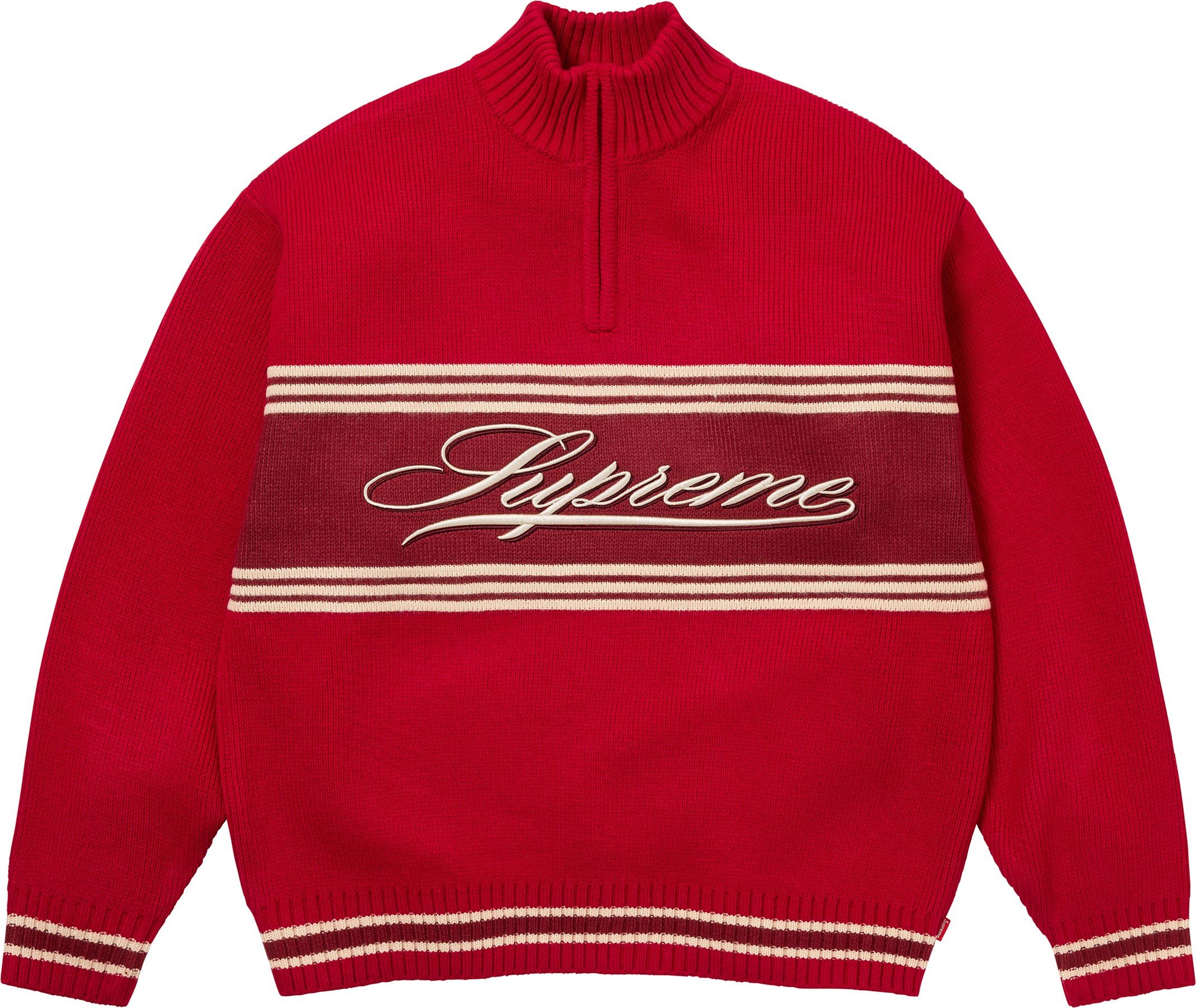 トップス supreme Script Stripe Half Zip Sweater S Fall/Winter 2025 Preview – Supreme
