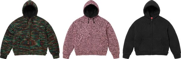 Faux Shearling Lined Zip Up Hooded Sweater