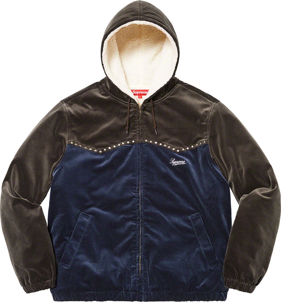トップス studded velvet hooded work jacket Fall/Winter 2021 Preview – Supreme