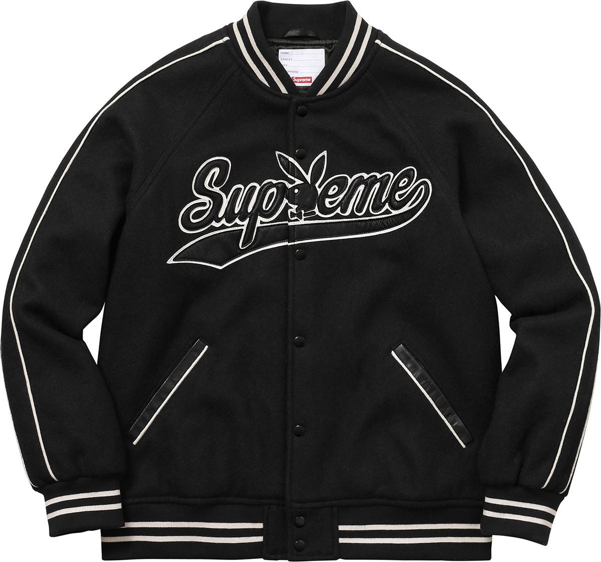 茶 L Supreme Playboy Varsity Jacket Brown Fall/Winter 2017 Preview – Supreme
