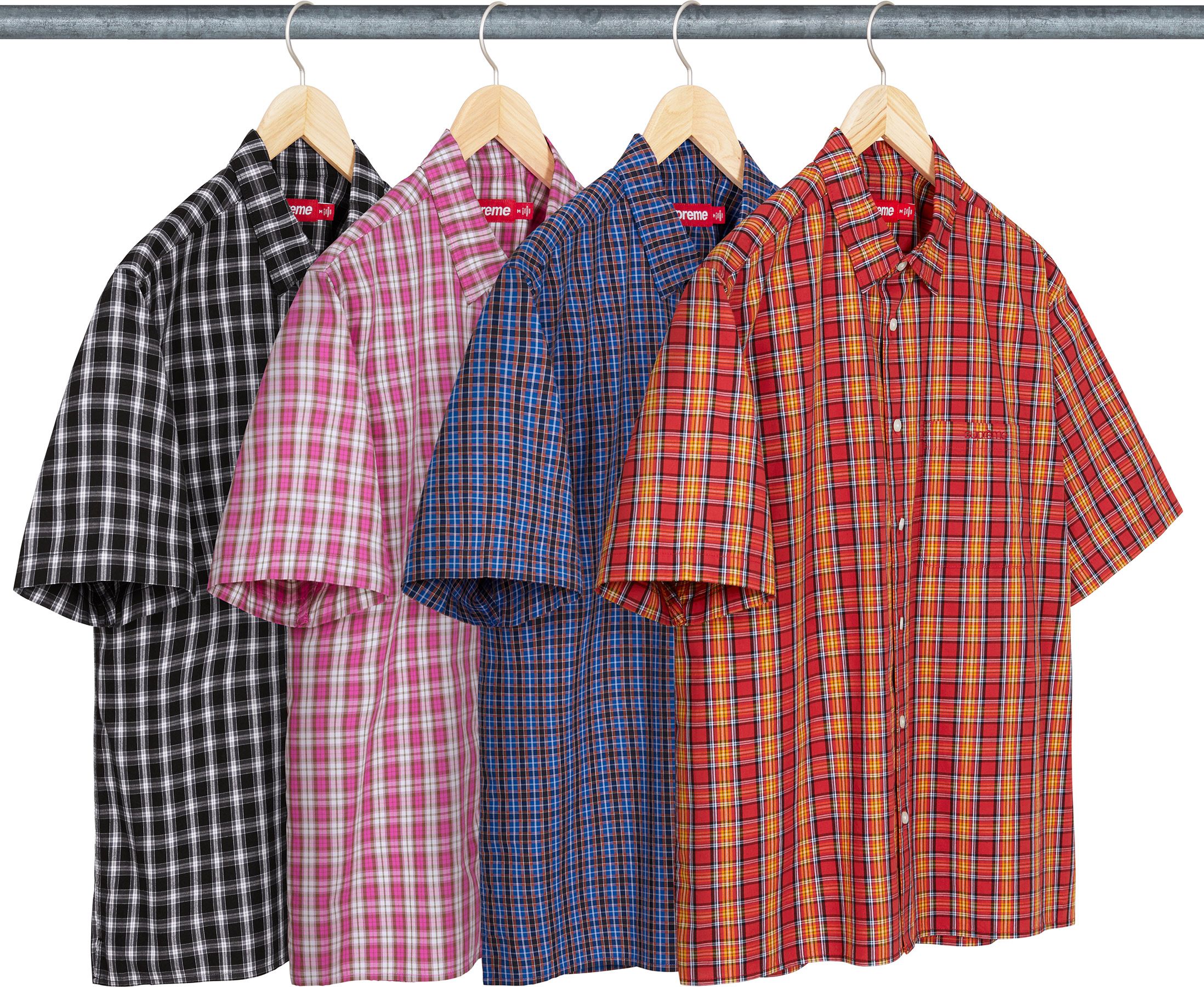 トップス Supreme Mini Plaid S/S Shirt Supreme Mini Plaid S S Shirt (SS25) - $138