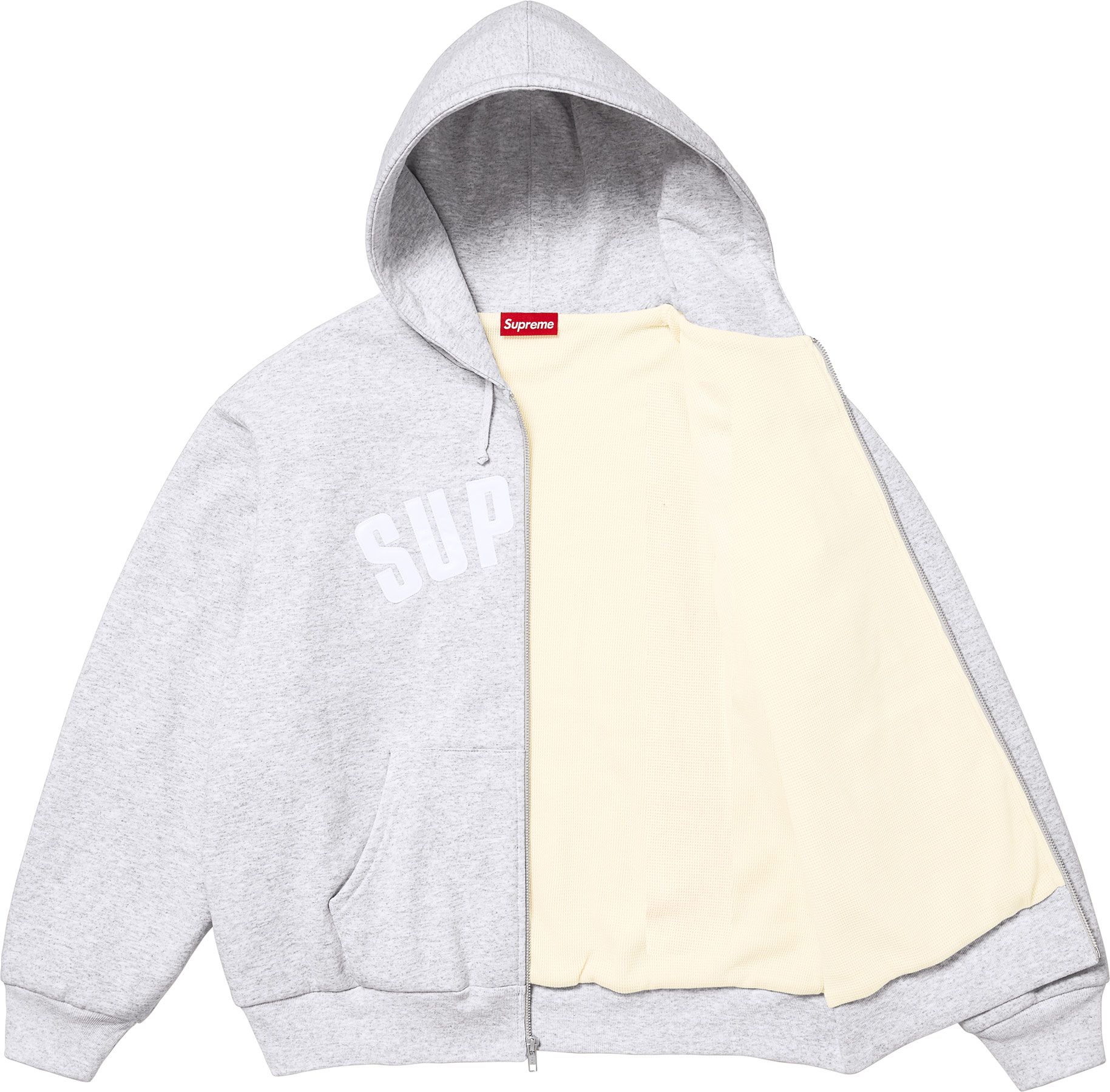 s*e様 Supreme Hooded Zip Up Thermal Supreme Hooded Zip Up Thermal Black Men's - SS24 - US