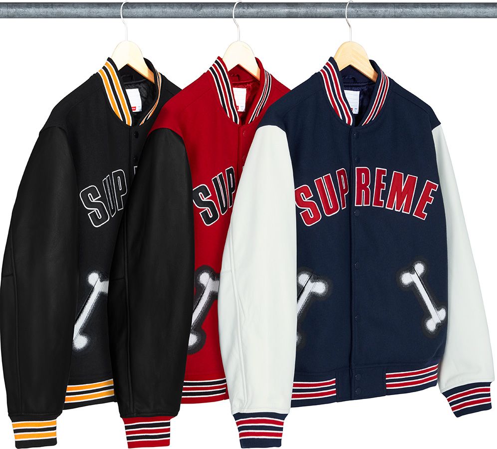 ジャケット・アウター 18aw Supreme Motion Logo Varsity Jacket Supreme Motion Logo Varsity Jacket (FW18) - $398