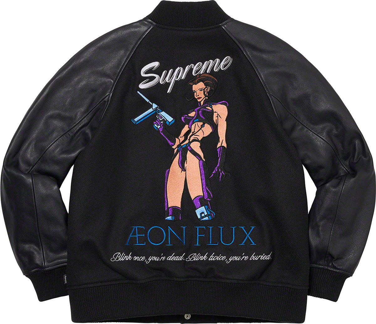 AEON FLUX VARSITY JAKET(赤) Supreme Aeon Flux Varsity Jacket (SS22) - $498