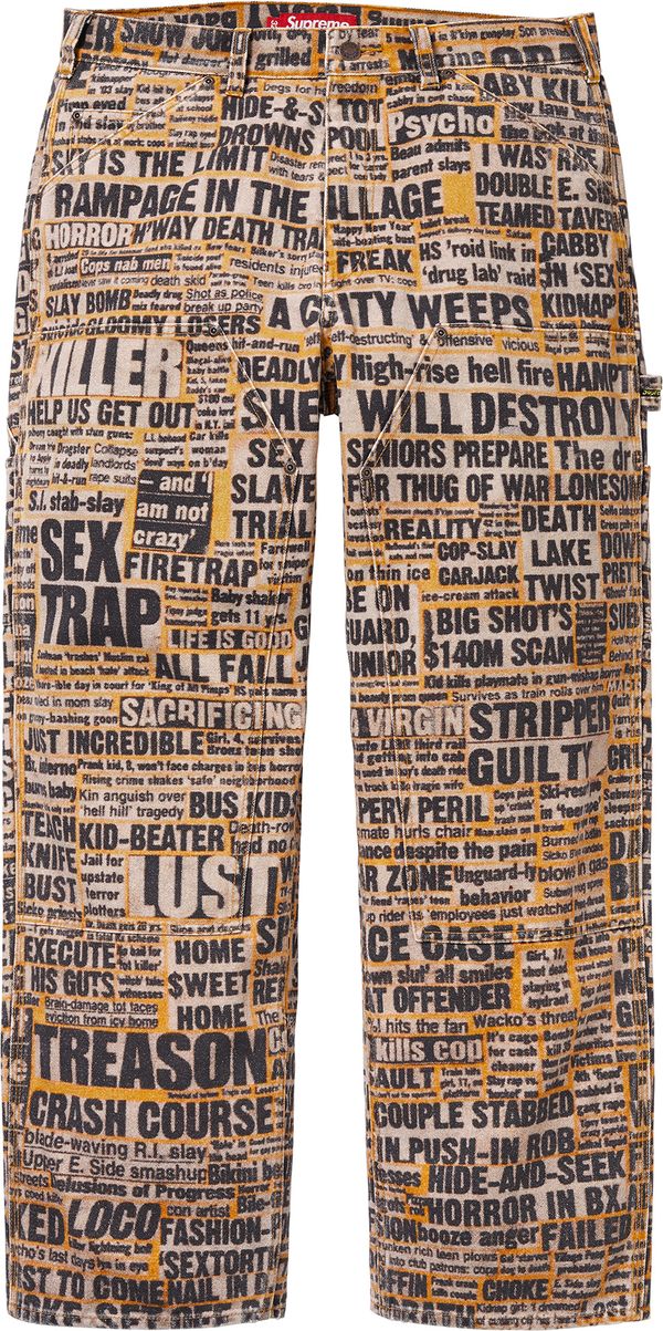 Supreme/Dash Snow Double Knee Painter Pant