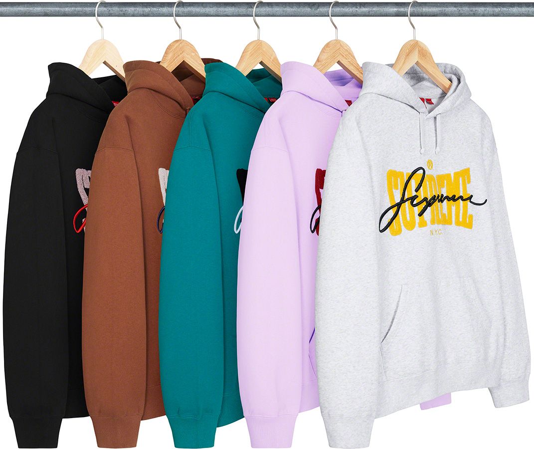 トップス Supreme Chenille Hooded Sweatshirt Spring/Summer 2022 Preview – Supreme